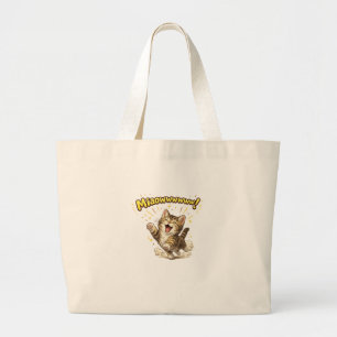 Miaowwwww!   Funny Cat Tote Bag for Cat Lovers