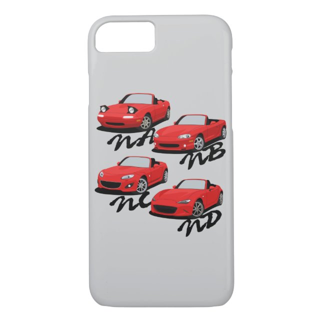 Miata Generations Case-Mate iPhone Case (Back)