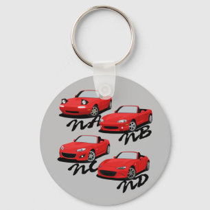 Miata Generations Keychain