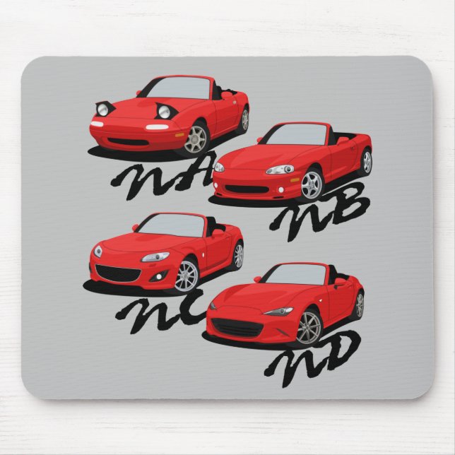Miata Generations Mouse Pad (Front)