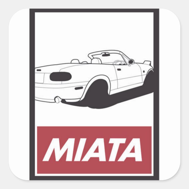 Miata Portrait Stickers (Front)