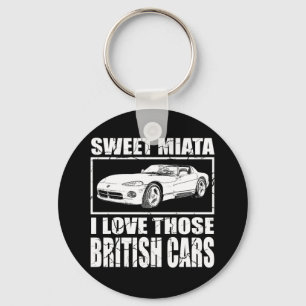 Miata Viper british car joke Keychain