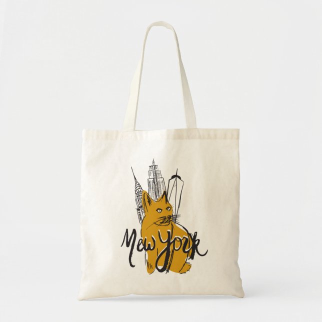 Miaulent (le nouveau) sac fourre-tout à la ville (Devant)