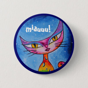 miauuu! 2 inch round button