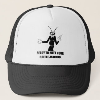 MIB Worm Cricket Coffee Maker Trucker Hat