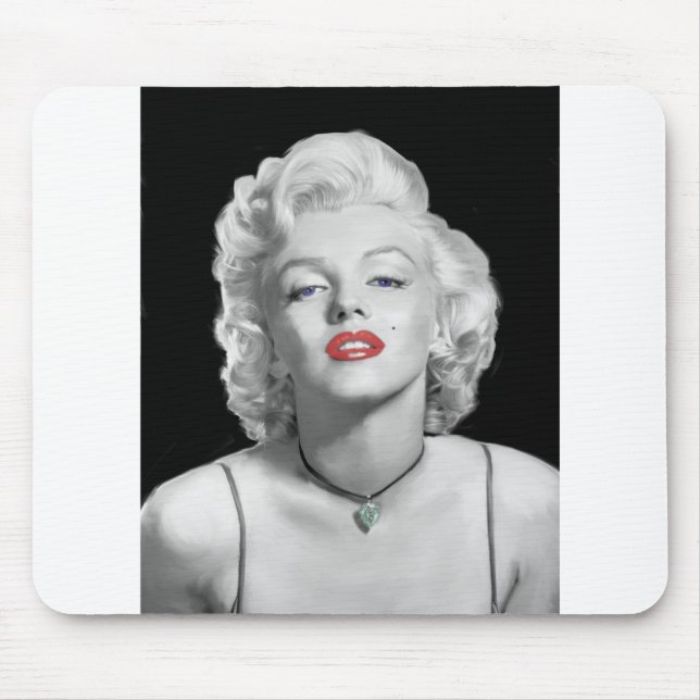 MIC01BWRD-V3 Look of Love Emerald Heart.tif Mouse Pad (Front)