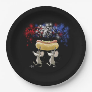 Mic And Mac's 4th Of July Night Paper Plate