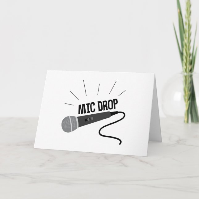 Mic Drop Card (Front)