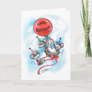 Mic, Mac and Moe’s Happy Birthday Celebration Card