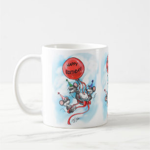 Mic, Mac and Moe’s Happy Birthday Celebration Coffee Mug