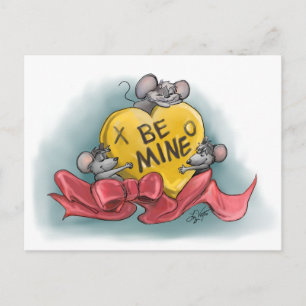 Mic, Mac and Moe’s Happy Valentine’s Day Holiday Postcard