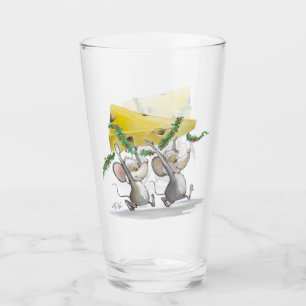 Mic & Mac Bringing In Christmas Cheese Glass