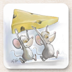 Mic & Mac Bringing In The Cheese  Cork Coaster