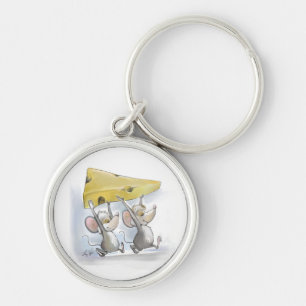 Mic & Mac Bringing In The Cheese Keychain