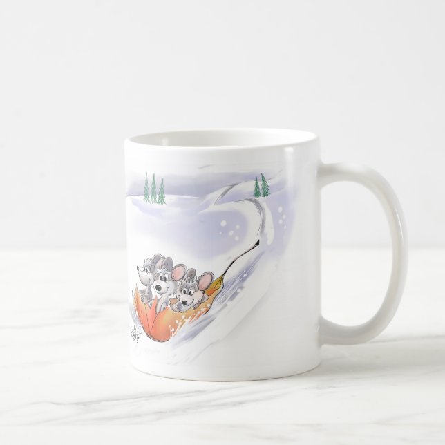 Mic, Mac et Moe's Winter Holiday Landscape Mug (Droite)
