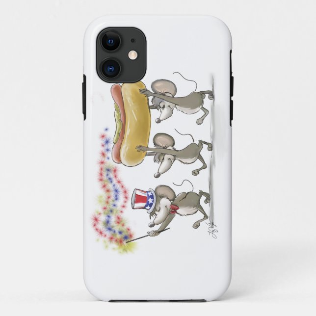 Mic, Mac & Moe's Happy 4th of July iPhone6 Case (Back)