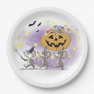 Mic, Mac & Moe's Happy Halloween Paper Plate