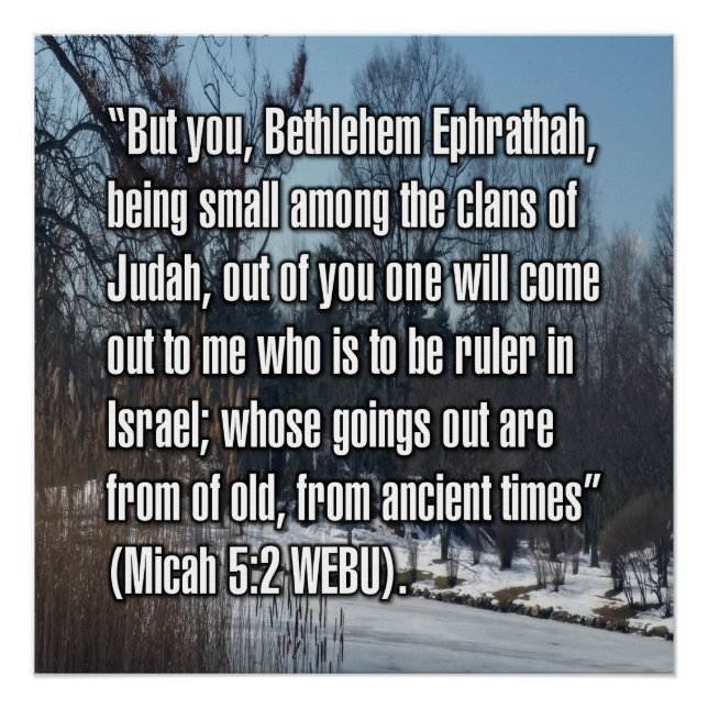 Micah 5:2 WEBU Poster (Front)