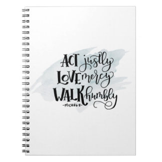 Micah 6:8 Carnet spiral