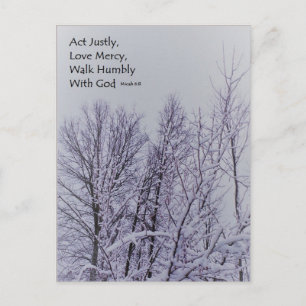 Micah 6:8 Carte postale