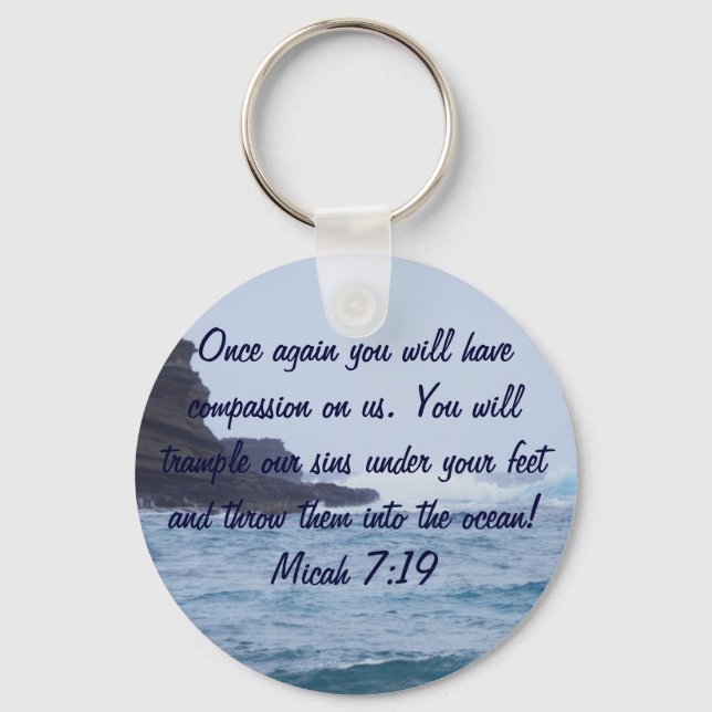 Micah 7:19_Ocean keychain (Front)