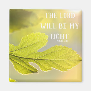 Micah 7:8 Magnet feuille soleil
