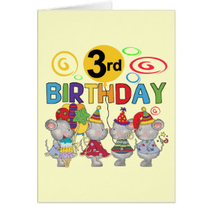 Mice 3e anniversaire T-shirts et cadeaux