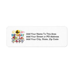 Mice 4th Birthday T-shirts et cadeaux