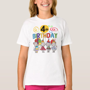 Mice 4th Birthday T-shirts et cadeaux