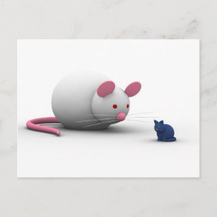 Mice And Cat Game Postcard
