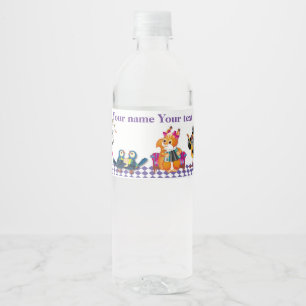 Mice and squirrels play a concert water bottle label
