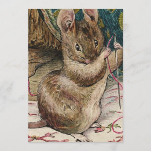 Mice At Work - Beatrix Potter Invitation