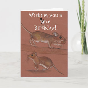 mice birthday card