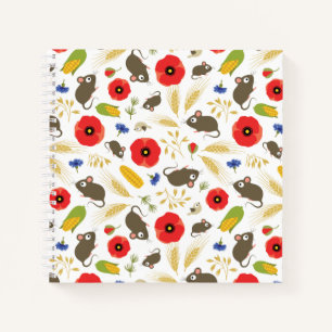 Mice in Grain Field Notebook