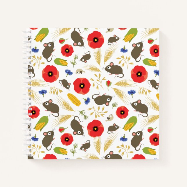 Mice in Grain Field Notebook (Front)