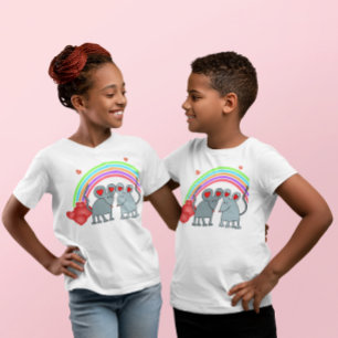 Mice in Love Valentines Kids T-Shirt