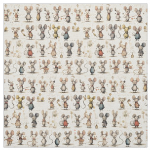 Mice Magic Mice Cartoon Kids  Fabric