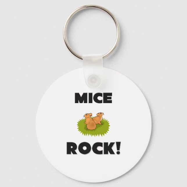 Mice Rock Keychain (Front)