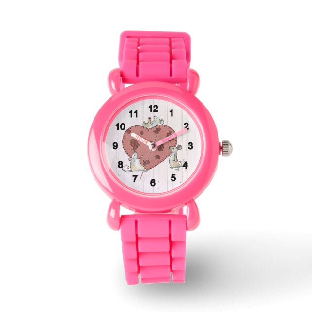 Mice sew hearts watch (Front)