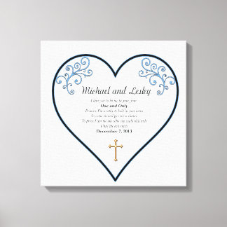Michael and Lesley Wedding Gift Canvas Print