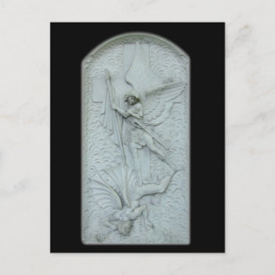 Michael and Lucifer ~ postcard