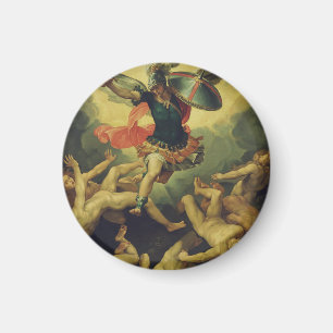 Michael and the fallen angels by Giuseppe Cesari Magnet