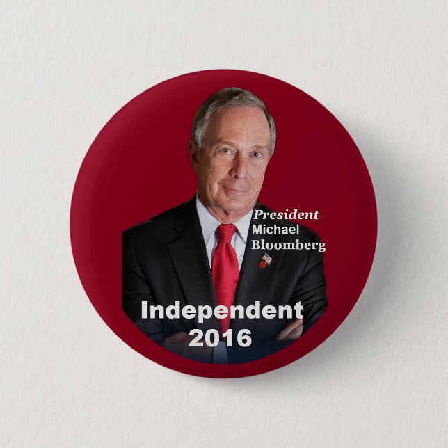 Michael BLOOMBERG 2016 Button (Front)