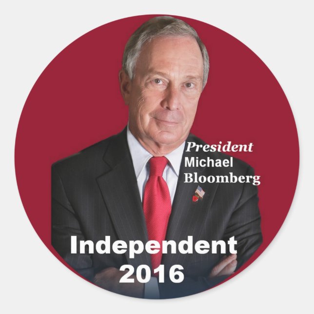 Michael BLOOMBERG 2016 Sticker (Front)