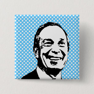 Michael Bloomberg 2 Inch Square Button