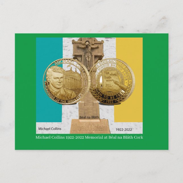Michael Collins 1922-2022 Irish Postcard (Front)