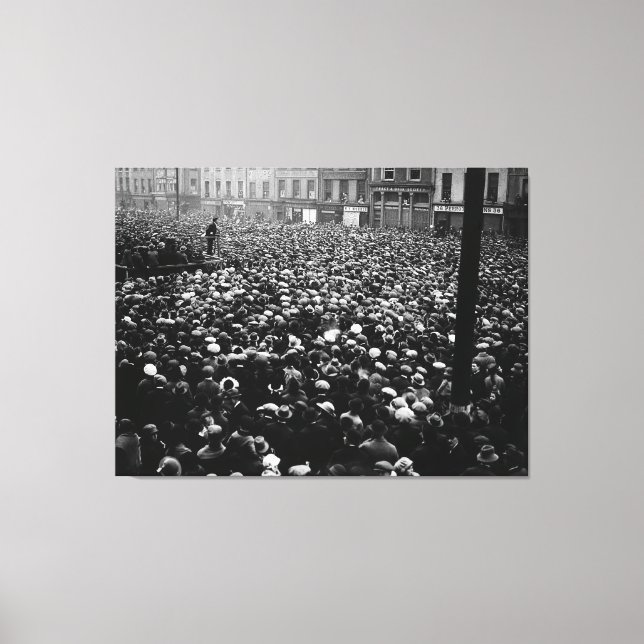Michael Collins Free State Demonstration 1922 Canvas Print (Front)