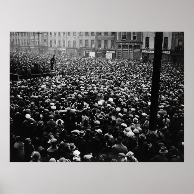 Michael Collins Free State Demonstration 1922 Poster (Front)