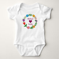 Michael Hearts Daddy Elegant Flowers Personalize