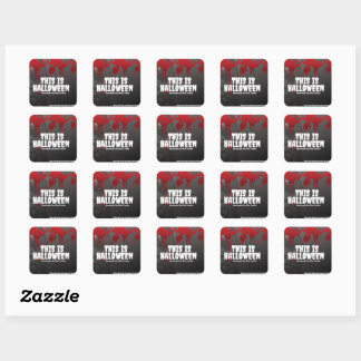 Michael Myers halloween candle label / sticker